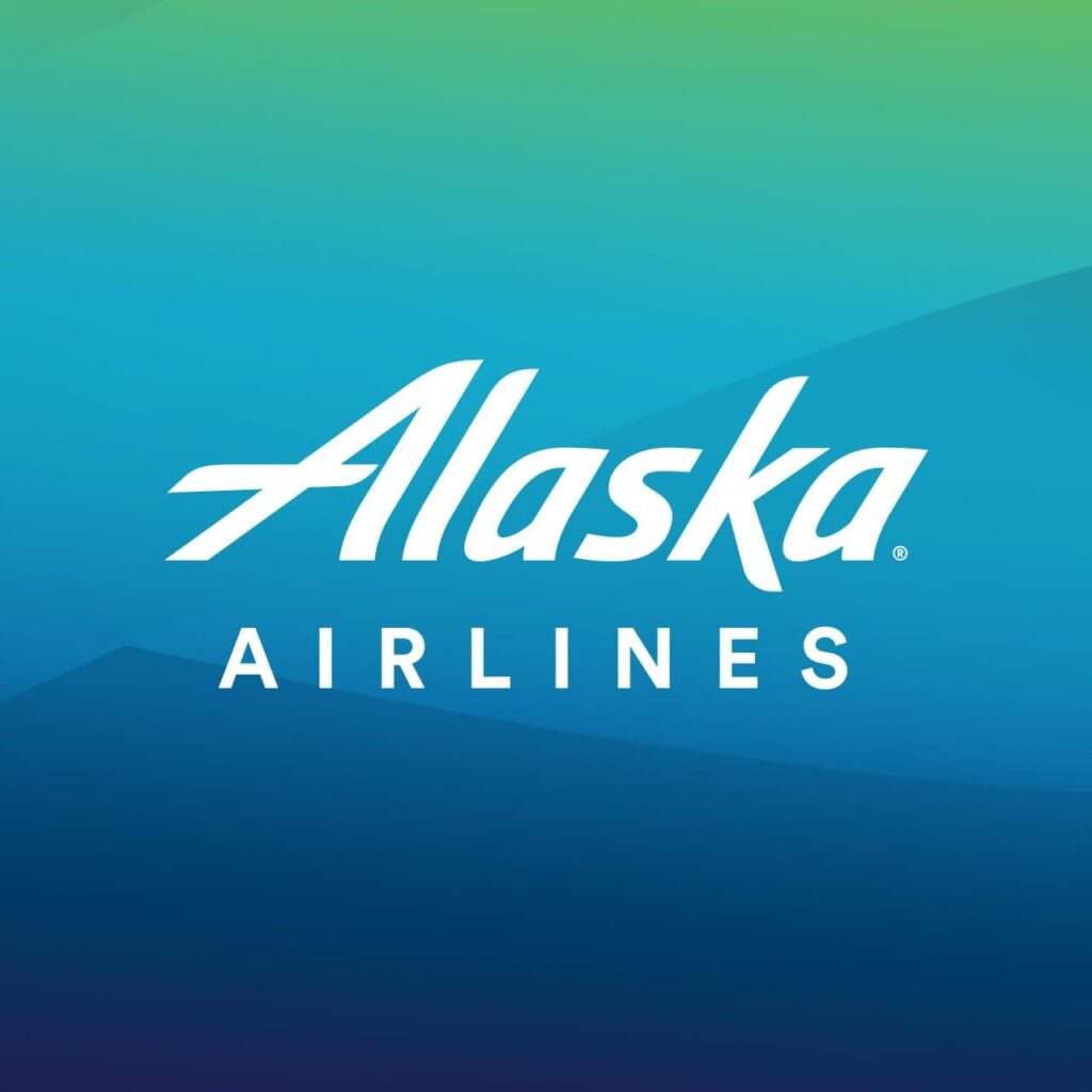 Alaska Airlines banner.